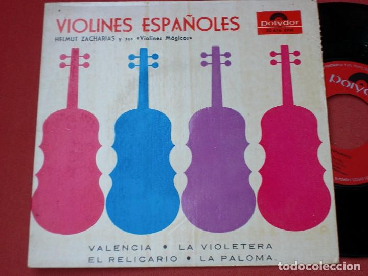 Discos de vinilo: VIOLINES ESPA&Ntilde;OLES: disco antiguo 1958 - Foto 1