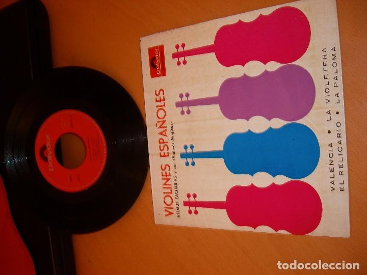 Discos de vinilo: VIOLINES ESPA&Ntilde;OLES: disco antiguo 1958 - Foto 4