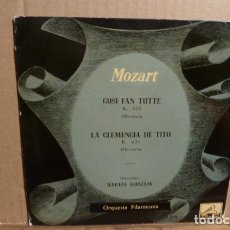 Discos de vinilo: MOZART -CASSI FAN TUTTE -LA CLEMENCIA DE TITO-DIRECCION -RAFAEL KUBELIK. Lote 82299696