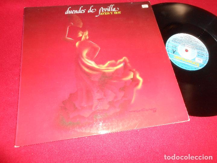 Disques de vinyle: DUENDES DE SEVILLA AYER Y HOY LP 1987 FONOMUSIC EDICION ESPA&Ntilde;OLA SPAIN