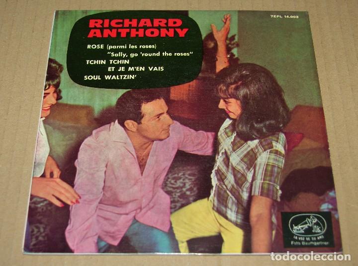 Discos de vinilo: RICHARD ANTHONY, EP, ROSE + 3, A&Ntilde;O 1963 - Foto 1