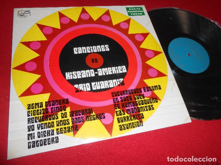 Dischi in vinile: TRIO GUARANA CANCIONES DE HISPANO-AMERICA LP 1969 ZAFIRO EDICION ESPA&Ntilde;OLA SPAIN