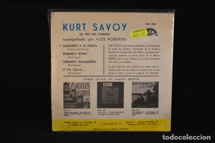 Discos de vinilo: KURT SAVOY - LLAMANDO A TU PUERTA +3 - EP - Foto 2