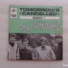 Discos de vinilo: THE SHADOWS - TOMORROW´S CANCELLED SINGLE 1967 EDICION FRANCESA. Lote 82474660
