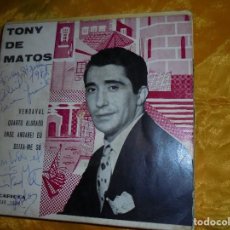 Discos de vinilo: TONY DE MATOS. VENDAVAL + 3. EP. CARIOCA, EDICION PORTUGUESA