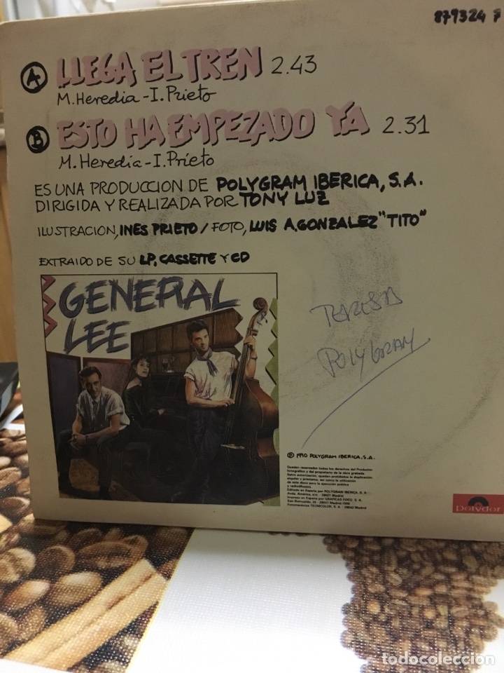 Discos de vinilo: GENERAL LEE-LLEGA EL TREN-1990 - Foto 2
