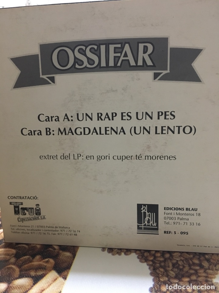 Discos de vinilo: OSSIFAR-UN RAP ES UN PES-1991 - Foto 2