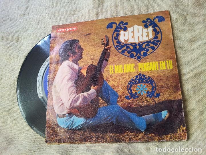 Discos de vinilo: PERET / EL MIG AMIC / PENSANT EN TU (SINGLE 1968) (REF-1AC) - Foto 2