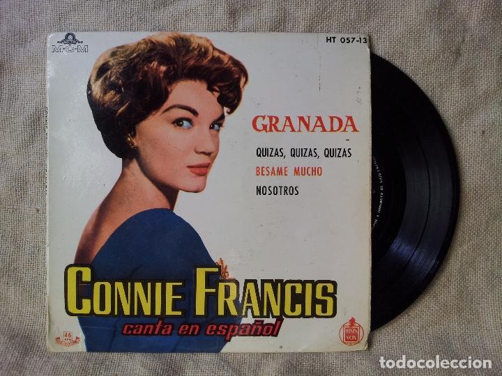 Discos de vinilo: CONNIE FRANCIS (EN ESPA&Ntilde;OL) GRANADA + 3 (EP 1960) (REF-1AC) - Foto 1
