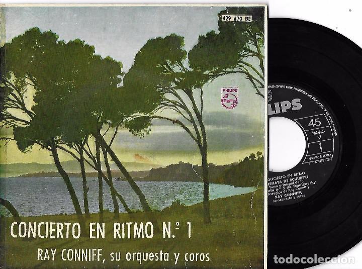 Discos de vinilo: RAY CONNIFF: CONCIERTO EN RITMO N&ordm; 1: SERENATA DE SCHUBERT + 3 - Foto 1