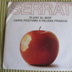Discos de vinilo: SERRAT SG ARIOLA 1984 PROMOCIONAL PLANY AL MAR + 1 RICARD MIRALLES