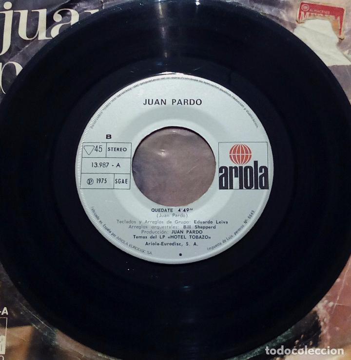 Discos de vinilo: SINGLE JUAN PARDO - MIS CANCIONES - ARIOLA 1975. - Foto 4