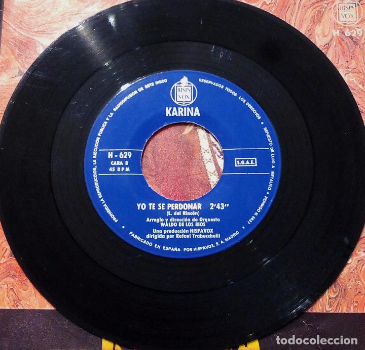 Discos de vinilo: SINGLE KARINA - TU Y YO - HISPAVOX 1970. - Foto 4