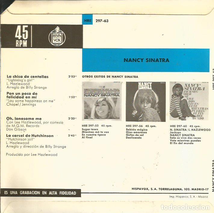 Discos de vinilo: EP NANCY SINATRA : LA CHICA DE CENTELLAS - Foto 2