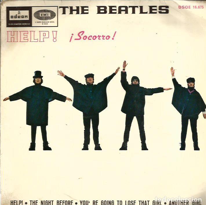 Discos de vinilo: EP THE BEATLES : HELP ! - Foto 1