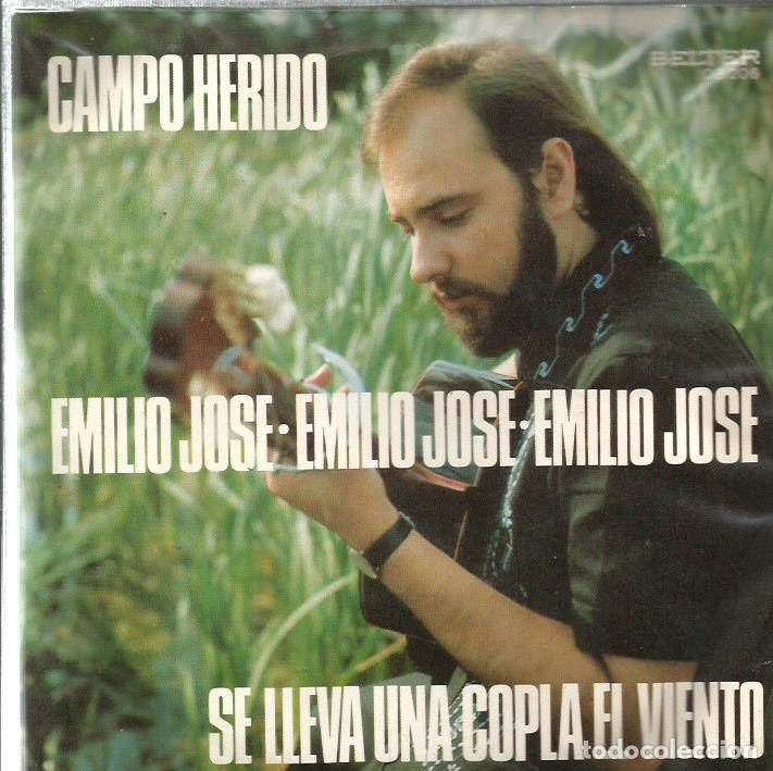 Discos de vinilo: SG EMILIO JOSE : CAMPO HERIDO - Foto 1