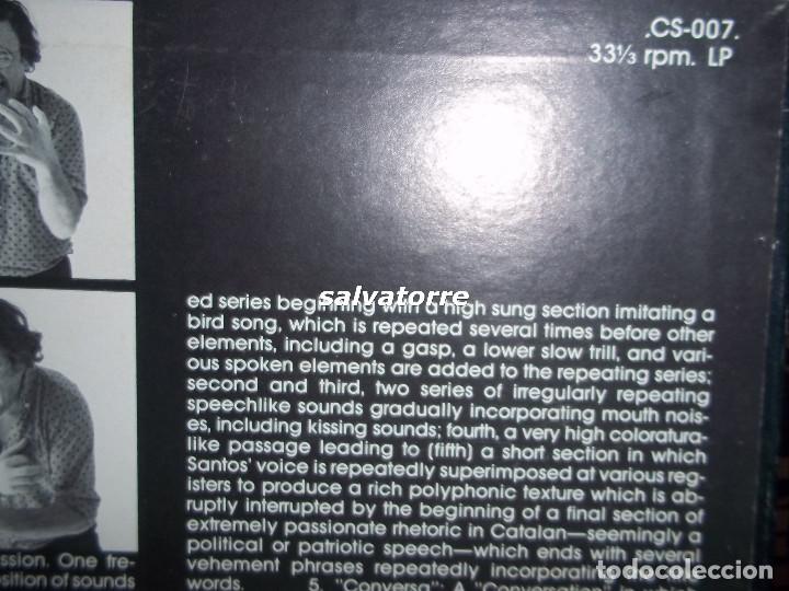 Discos de vinilo: CARLES SANTOS. VOICE TRAKS.CS-007 - Foto 4