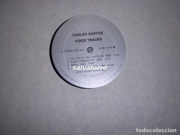Discos de vinilo: CARLES SANTOS. VOICE TRAKS.CS-007 - Foto 5