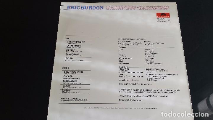 Discos de vinilo: VINILO ERIC BURDON: DARNESS-DARKNESS - Foto 2