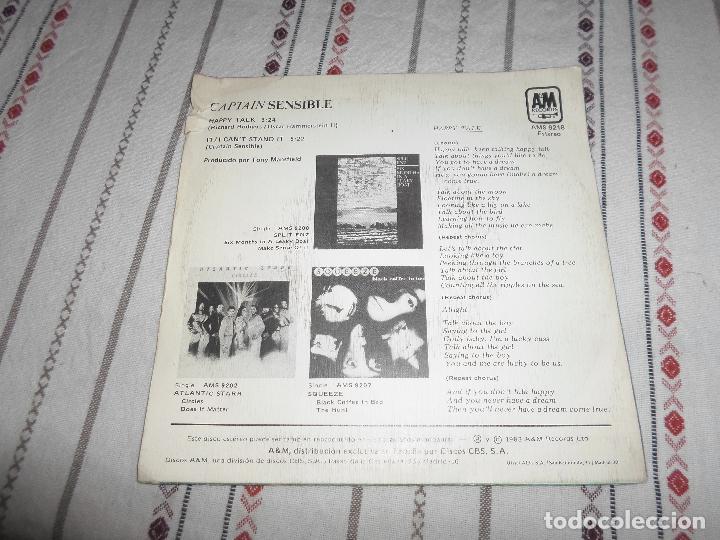 Discos de vinilo: HAPPY TALK CAPTAIN SENSIBLE - Foto 2