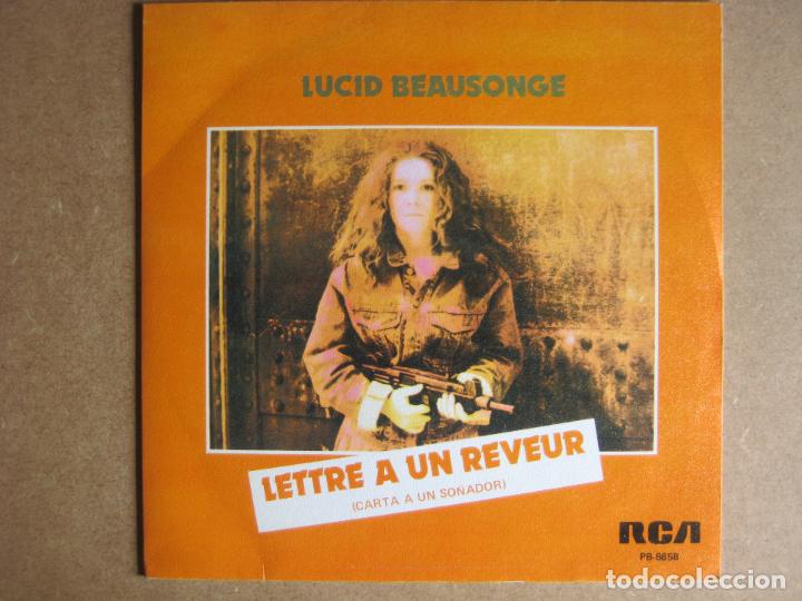 Vinyl records: LUCID BEAUSONGE Sg RCA PROMO 1982 lettre a un reveur/ l'accord facile