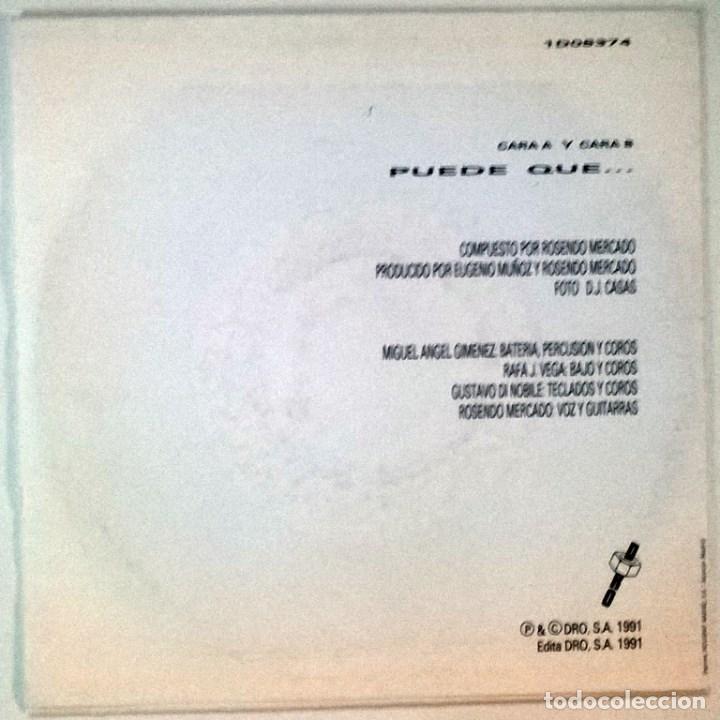 Discos de vinilo: Rosendo. Puede que (A y B). Dro, Spain 1991 single - Foto 2