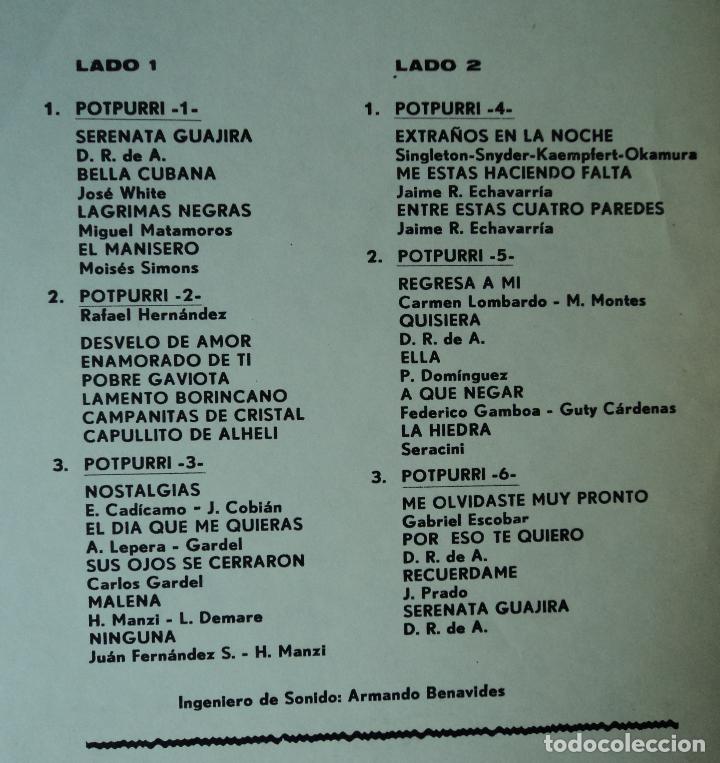 Discos de vinilo: Jaime Llano - Al estilo de... - Edici&oacute;n de Colombia - Foto 3