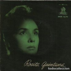 Discos de vinilo: ROSITA QUINTANA. EPS. SELLO ODEON. EDITADO EN ESPAÑA. AÑO 1958