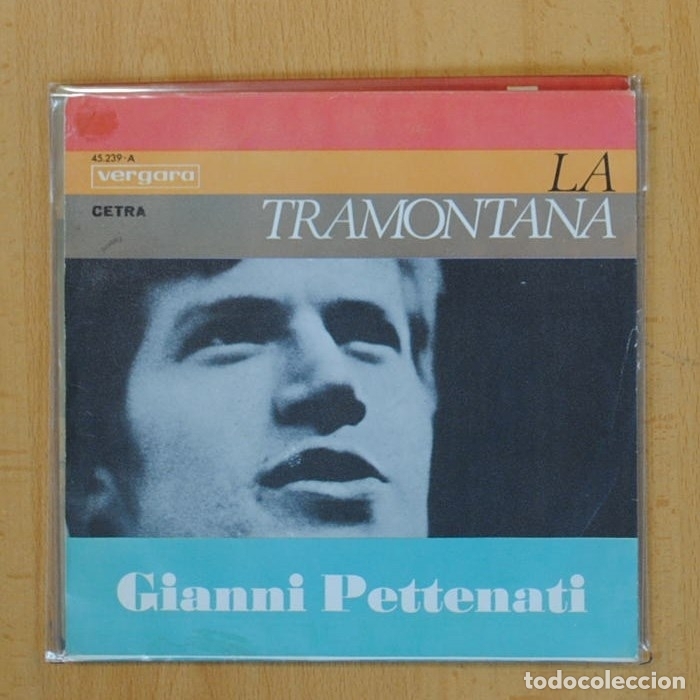 Discos de vinilo: GIANNI PETTENATI - LA TRAMONTANA - SINGLE - Foto 1