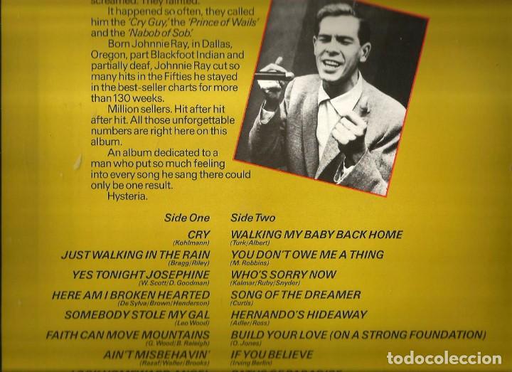 Discos de vinilo: LP JOHNNIE RAY : 20 GOLDEN CLASSICS - Foto 2
