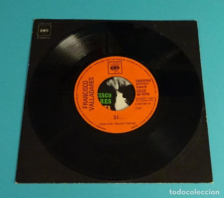 Discos de vinilo: FRANCISCO VALLADARES. DESIDERATA / SI .... CBS - Foto 4