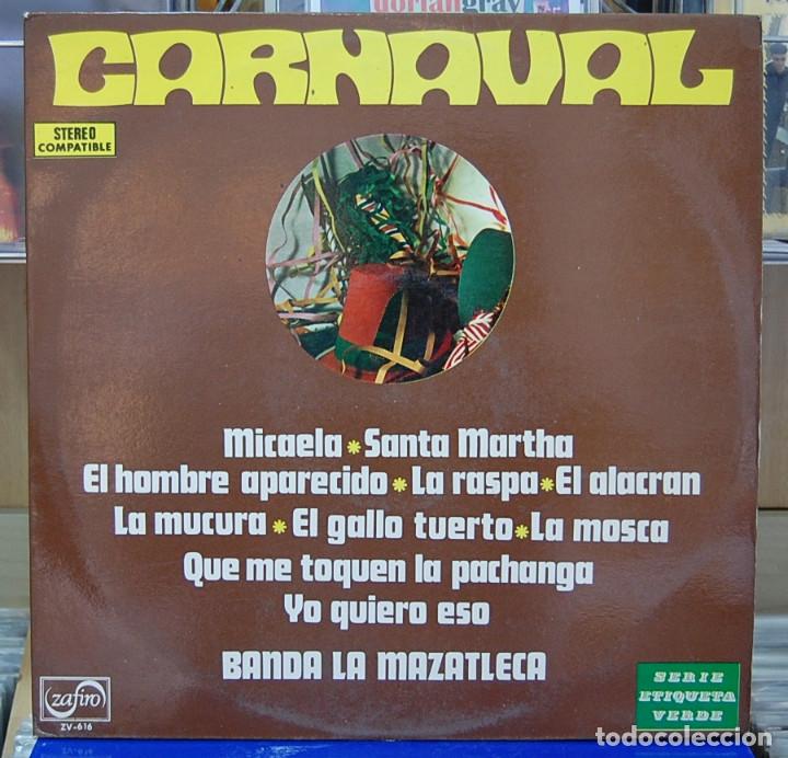 Discos de vinilo: Banda La Mazatleca. Carnaval. Zafiro 1971 - Foto 1