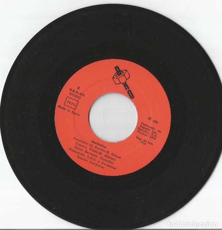 Discos de vinilo: DECIBELIOS. PALETAS PUTREFACTOS. ORIGINAL DRO 013. 1982. - Foto 3