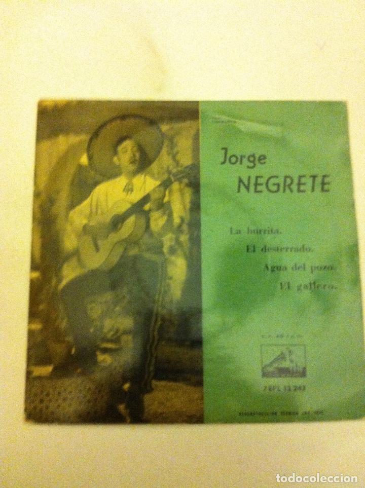 Discos de vinilo: Jorge Negrete - la burrita.... - Foto 1