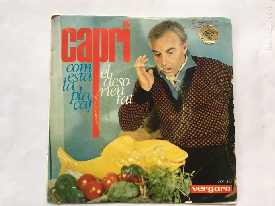 Discos de vinilo: Joan Capri &rdquo; Com esta la Placa - El desorientat &rdquo; Disco - Foto 1