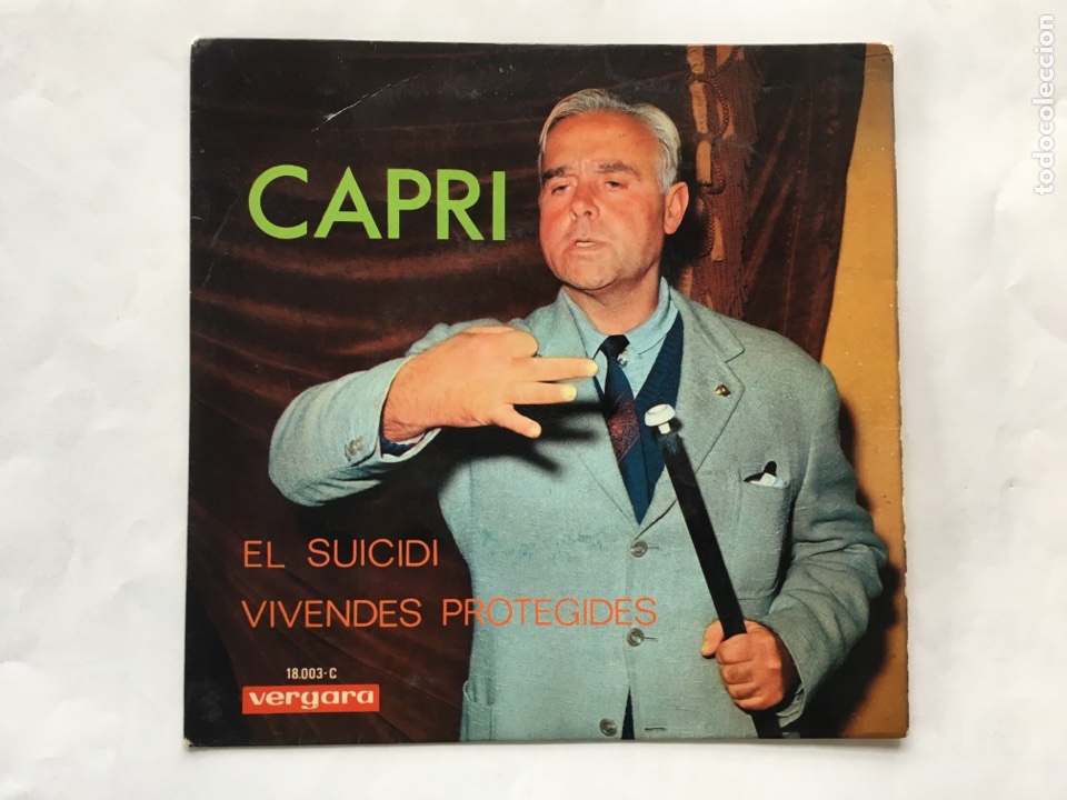 Discos de vinilo: Joan Capri &rdquo; El Suicidi - Vivendes Protegides &rdquo; Disco - Foto 1