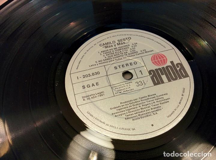 Discos de vinilo: Camilo Sesto - Mas ymas...          - LP 1981 - - Foto 3