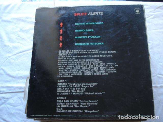 Discos de vinilo: Spliff    Suerte - Foto 2