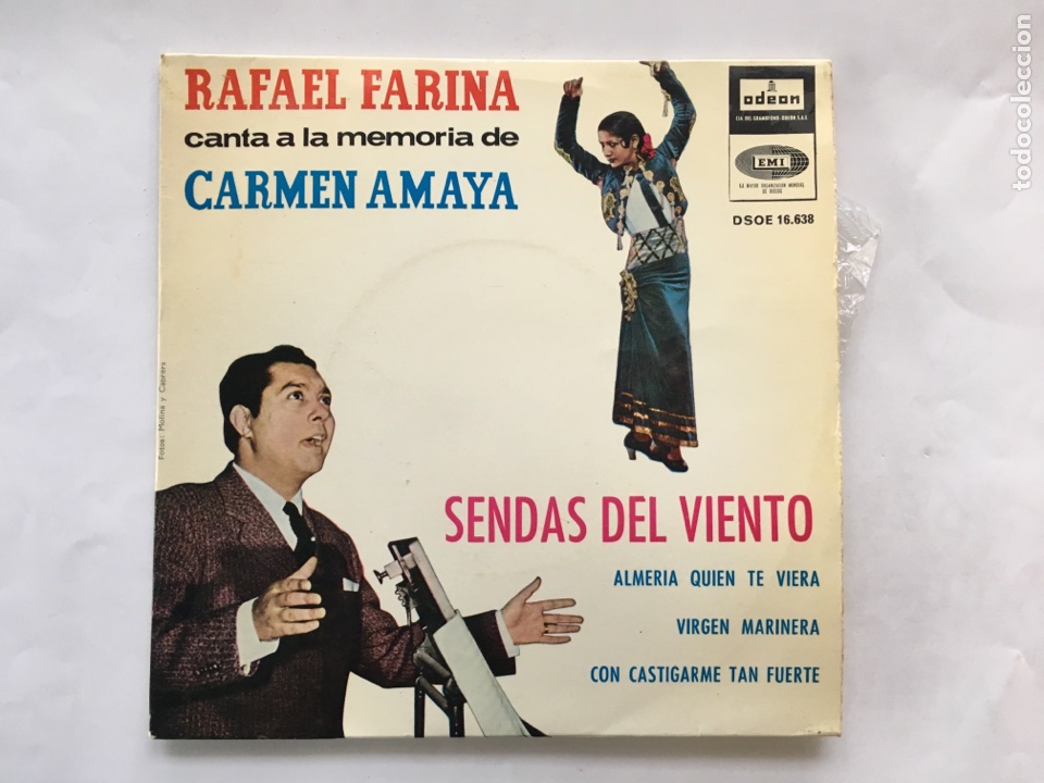 Discos de vinilo: Rafael Farina.- &rdquo;Fandango&rdquo; Disco/1964 - Foto 1