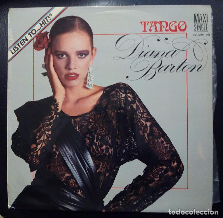 Discos de vinilo: MAXI SINGLE DIANA BARTON  - TANGO - SONIC 1987. - Foto 1
