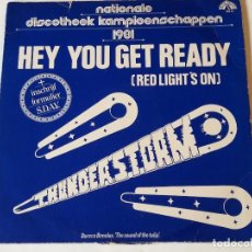 Discos de vinilo: THUNDERSTORM - HEY YOU GET READY (RED LIGHT'S ON) - 1981. Lote 84466860