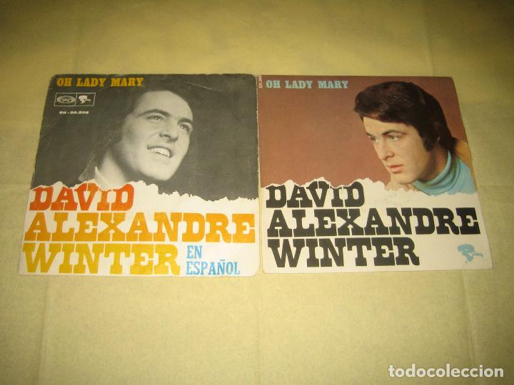 Discos de vinilo: DAVID ALEXANDRE WINTER - LOTE DE DOS SINGLES - Foto 1