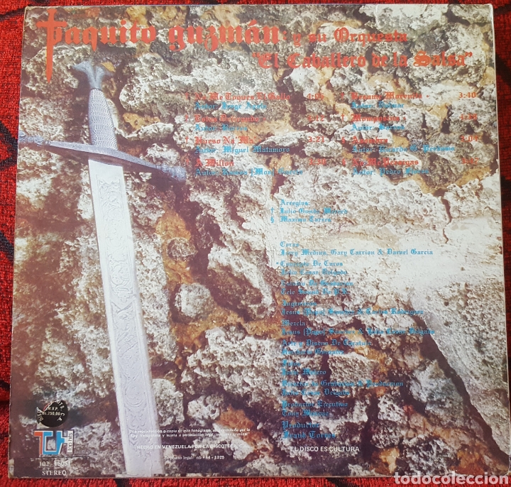 Discos de vinilo: PAQUITO GUZM&Aacute;N El Caballero SALSA VINILO LP - Foto 2