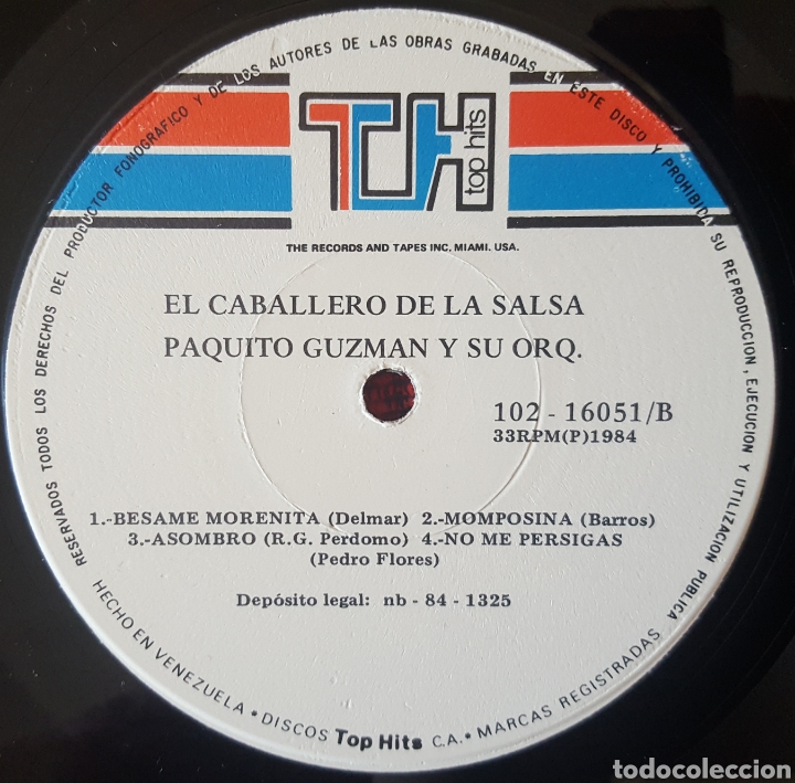 Discos de vinilo: PAQUITO GUZM&Aacute;N El Caballero SALSA VINILO LP - Foto 4