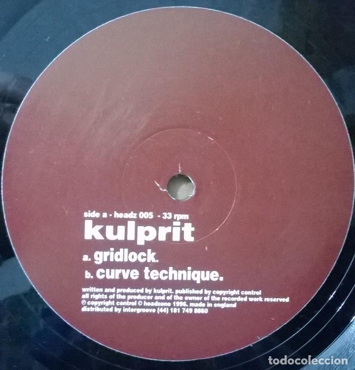 Discos de vinilo: Kulprit, Gridlock Curve Technique, Headzone-headz 005, UK - Foto 4