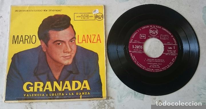 Discos de vinilo: Mario Lanza: Granada + 3 (RCA 1958) - Foto 1