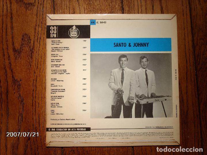 Discos de vinilo: santo y johnny  -  la sombra de tu sonrisa - Foto 2
