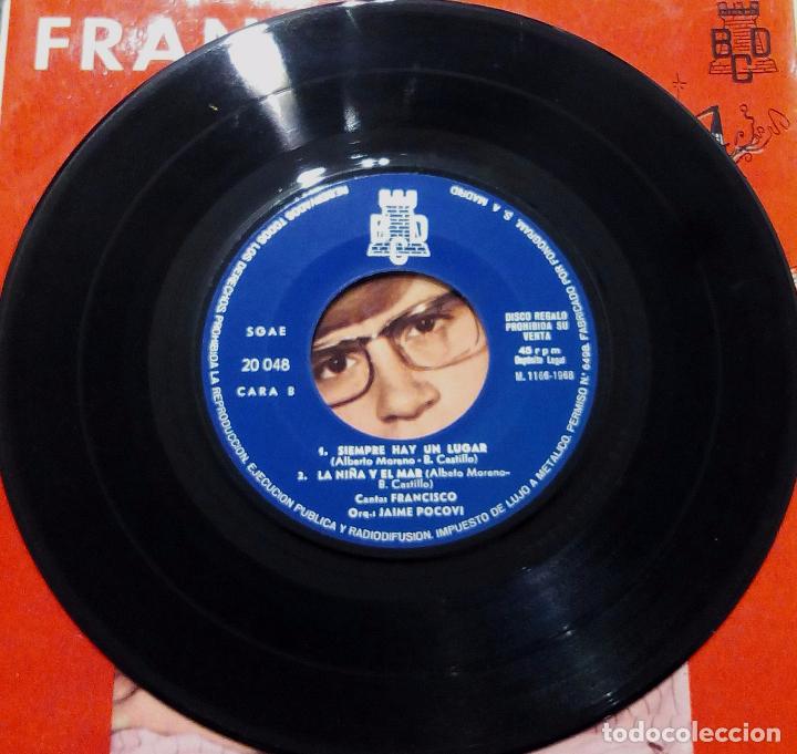 Discos de vinilo: EP FRANCISCO - CANCI&Oacute;N DE LAS BRUJAS + 3 - BCD 1968. - Foto 4