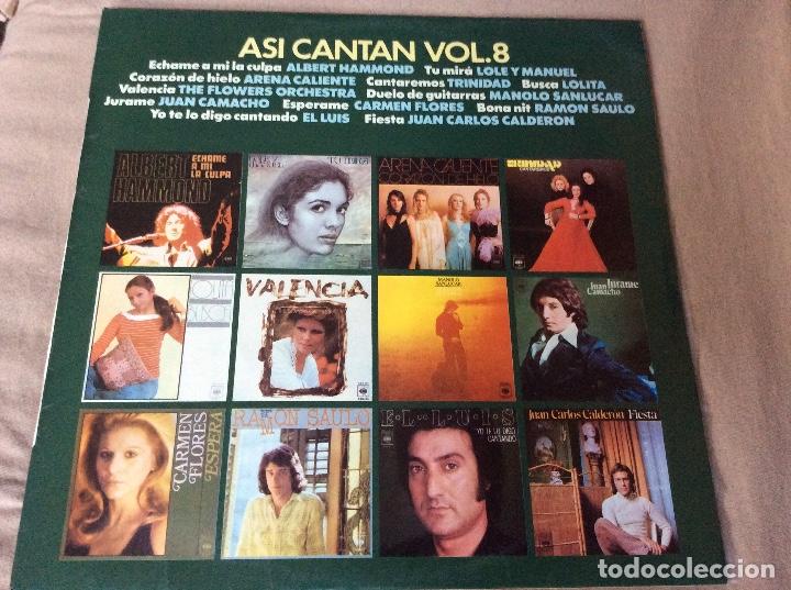 Discos de vinilo: ASI CANTAN VOL. 8. CBS 1976. - Foto 1