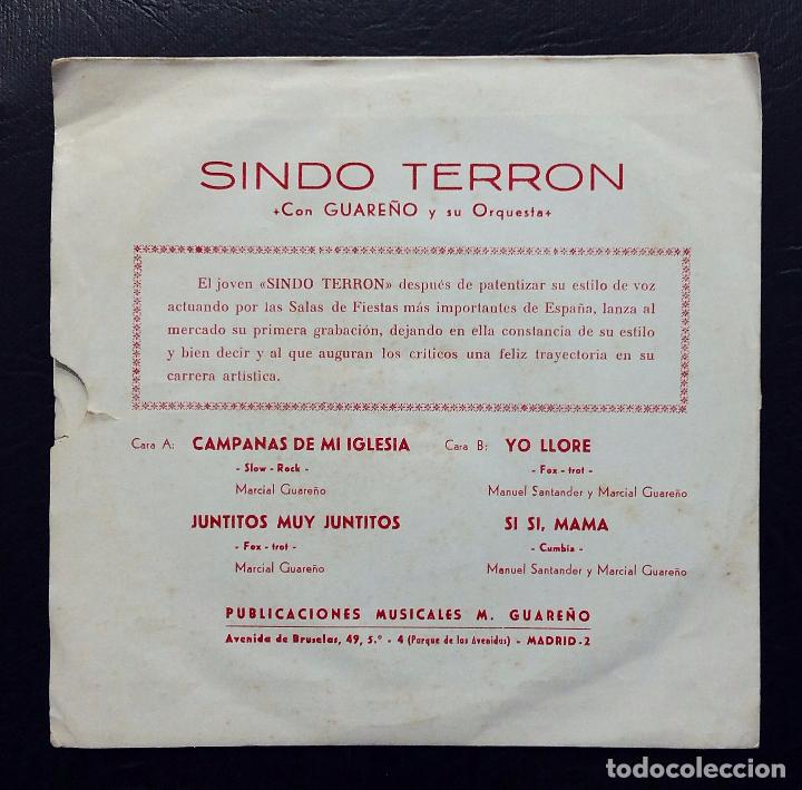 Discos de vinilo: EP SINDO TERRON - CAMPANAS DE MI IGLESIA + 3 - BERTA 1969. - Foto 2